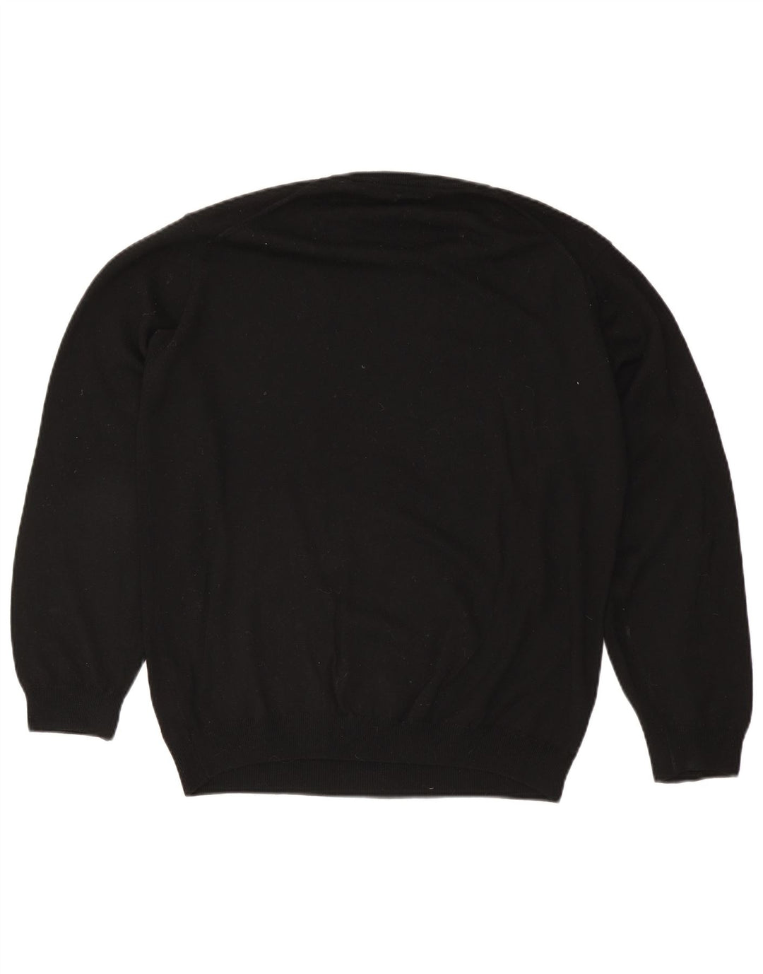 Maglione maglione girocollo da uomo Marks & Spencer grande lana nera