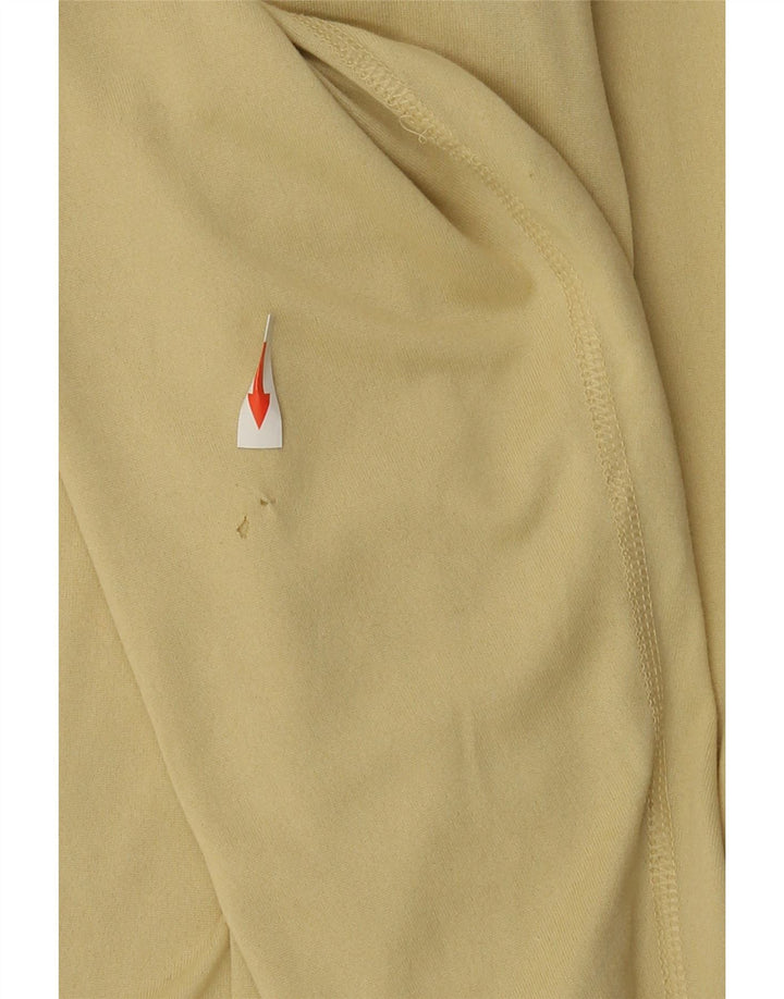 Top Nike Dri Fit da uomo a maniche lunghe XL giallo in poliestere