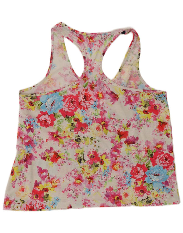 Canotta grafica da donna Superdry UK 16 Grande poliestere floreale multicolore