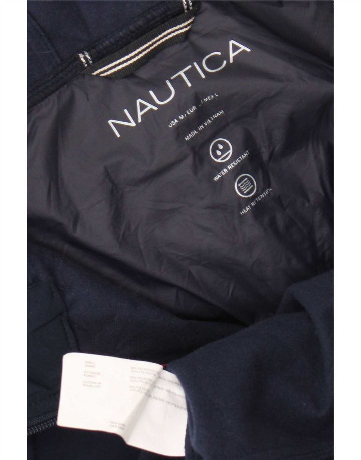 Giacca antipioggia da donna con cappuccio Nautica UK 14 grande poliestere blu navy