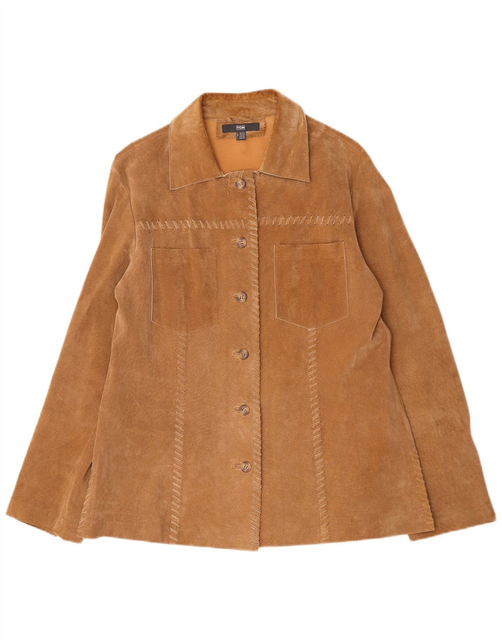 Giacca scamosciata da donna TCM UK 16/18 Grande pelle beige