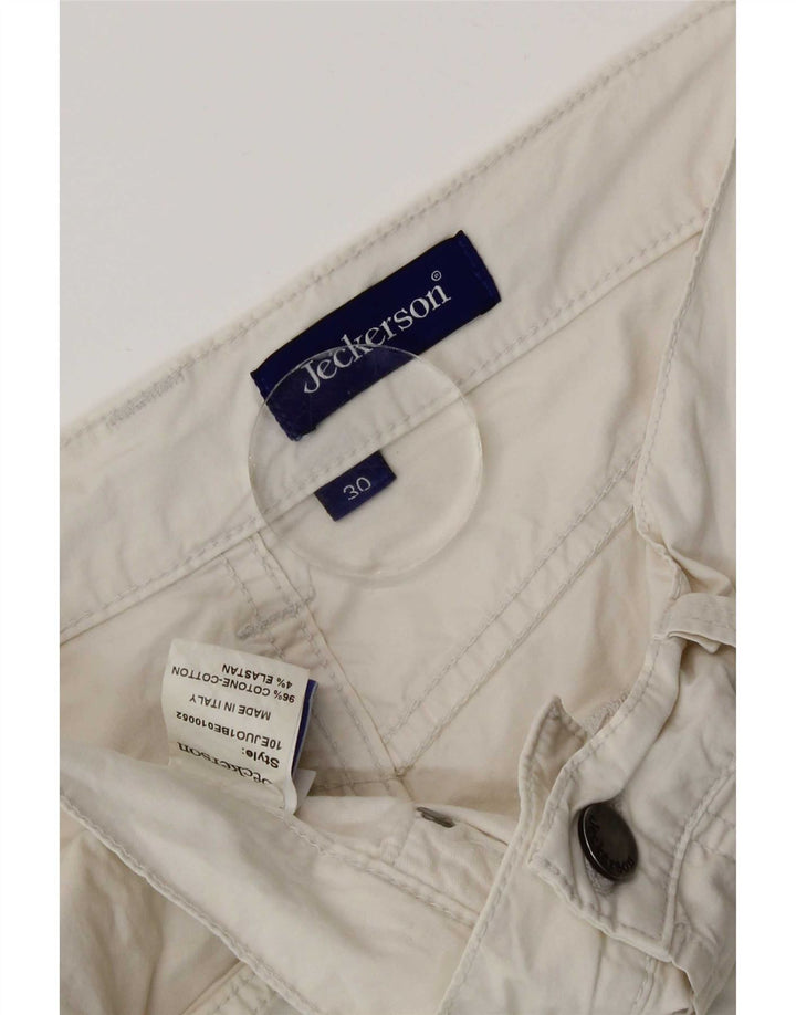 Pantaloncini casual da donna Jeckerson W30 cotone bianco medio