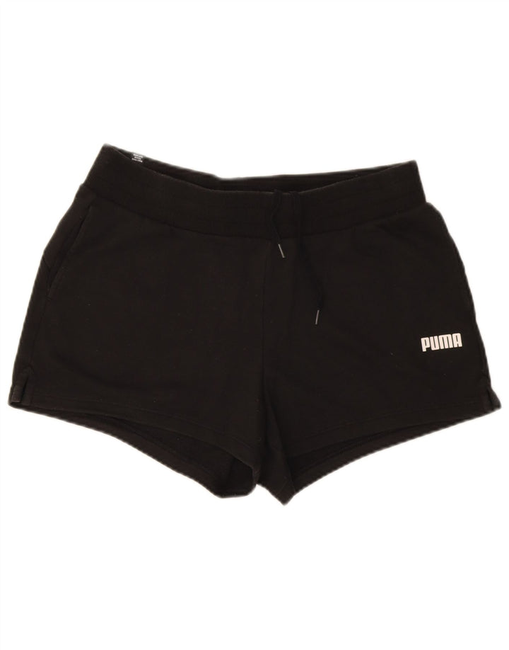 Pantaloncini sportivi da donna Puma UK 14 grandi cotone nero