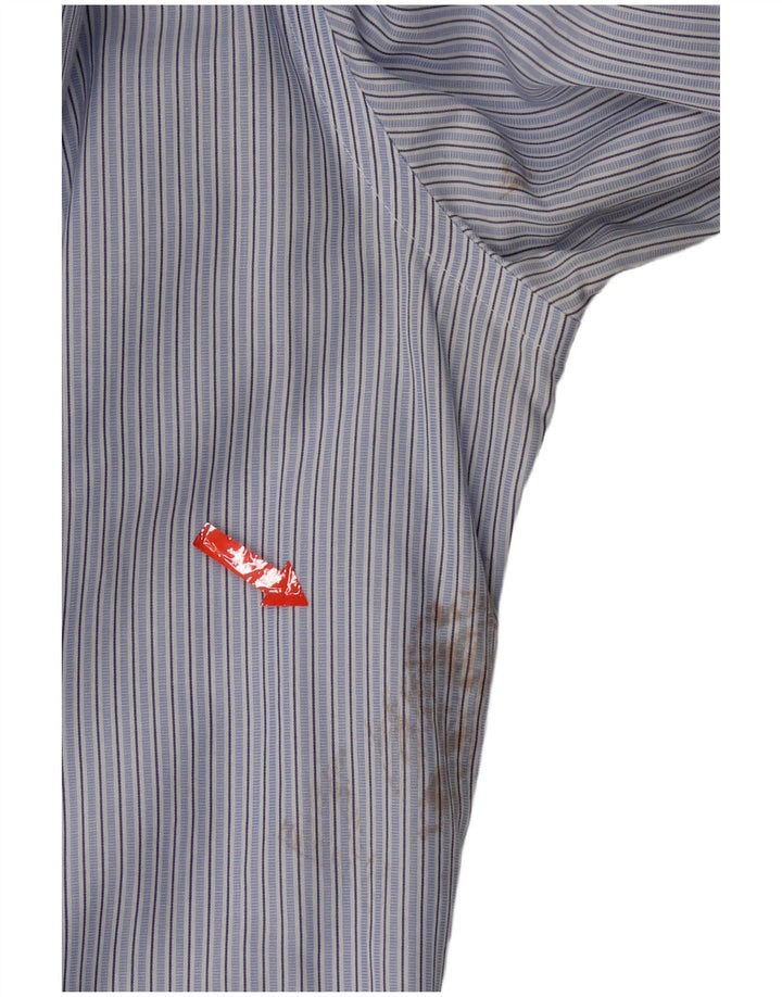 Camicia Brooks Brothers da uomo 346 taglia 15 cotone a righe blu medio