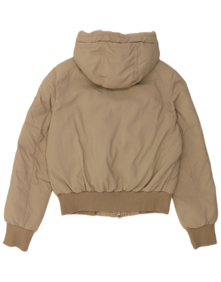 Giacca imbottita con cappuccio da donna Marlboro Classics EU 46 XL Nylon beige
