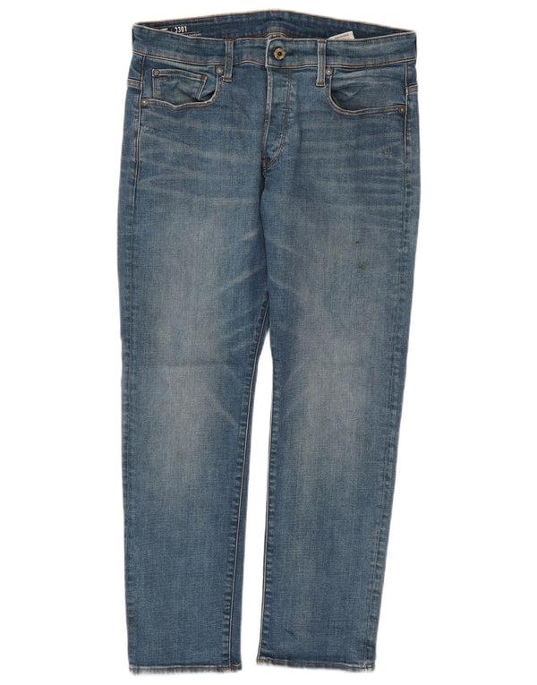 Jeans G-STAR da uomo 3301 slim affusolati W32 L30 cotone blu