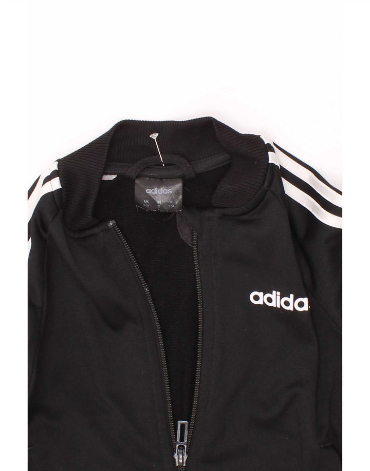 Giacca Top della tuta da ragazzo Adidas 2-3 anni Nera