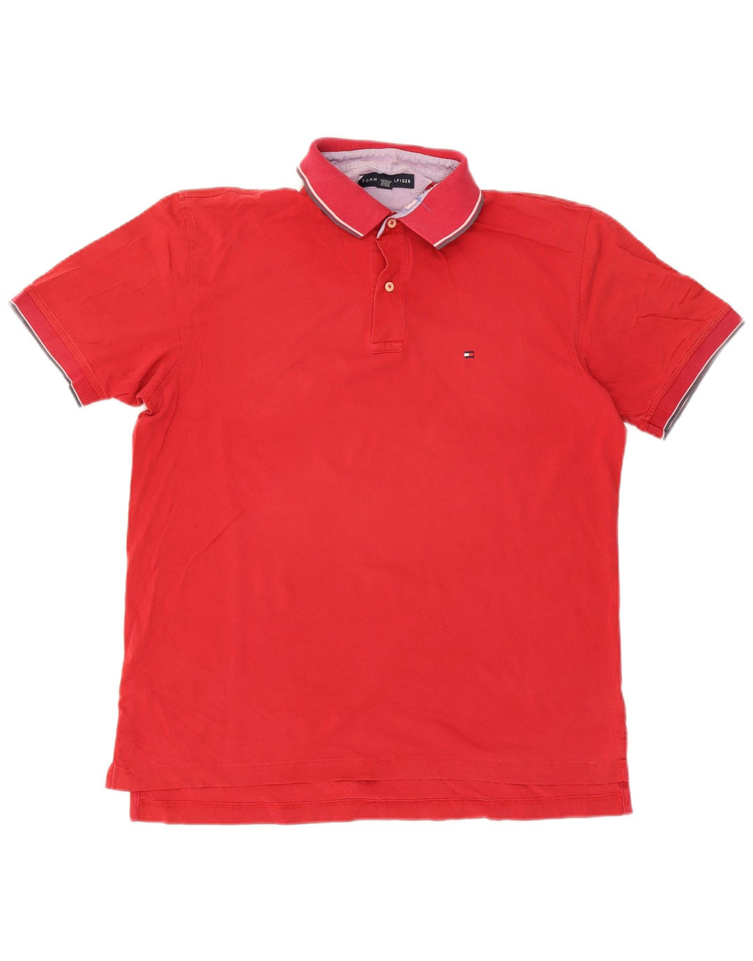 Polo da uomo Tommy Hilfiger grande rossa in cotone