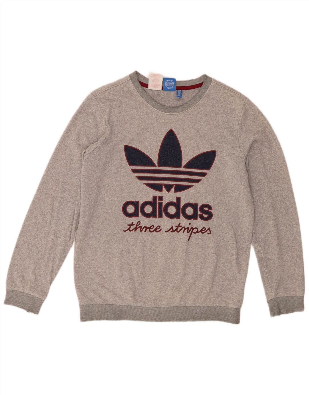 Felpa Adidas da ragazzo con tre strisce, 13-14 anni, grigio chiazzato