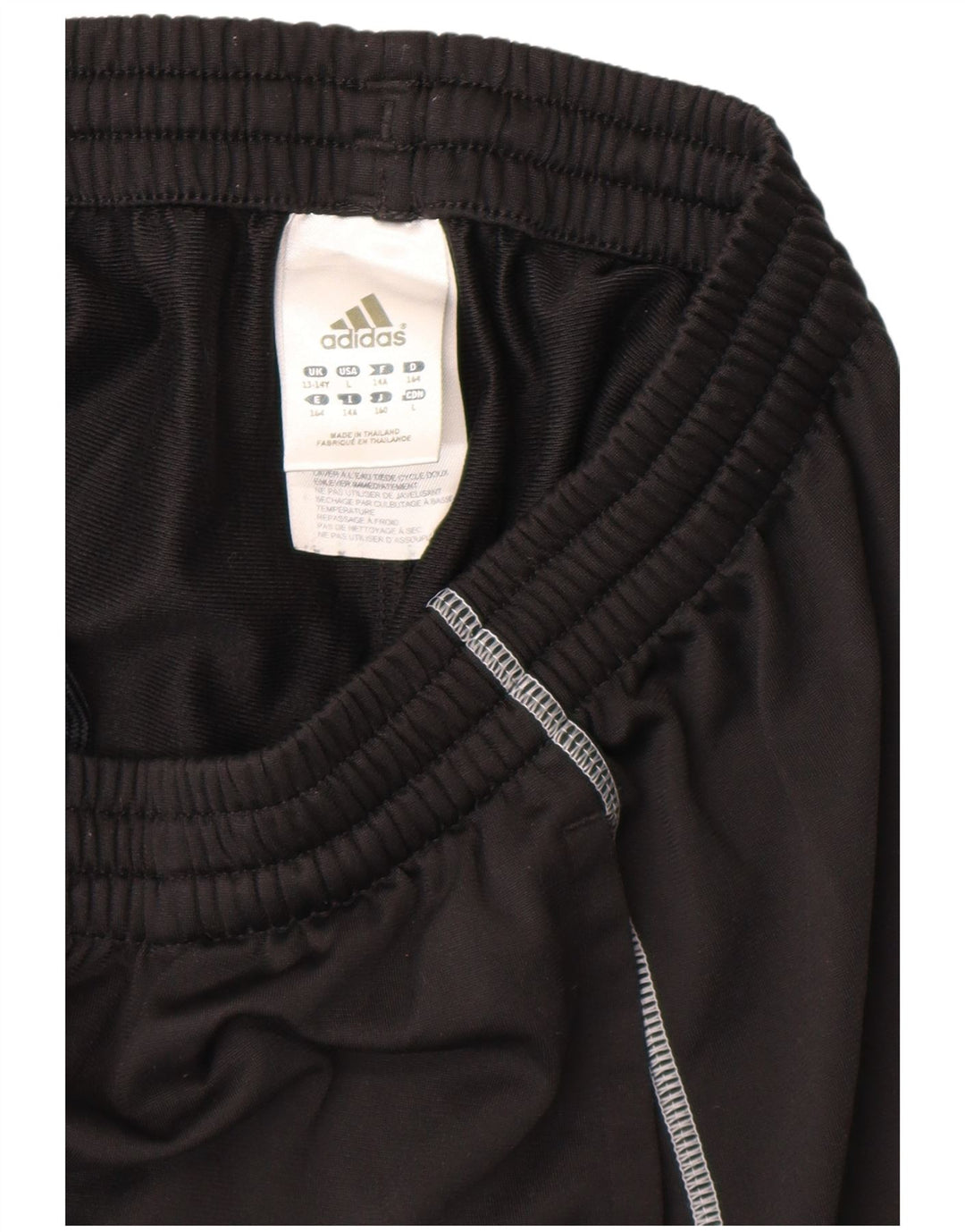 Pantaloni della tuta Adidas Climalite da ragazzo 13-14 anni in poliestere nero