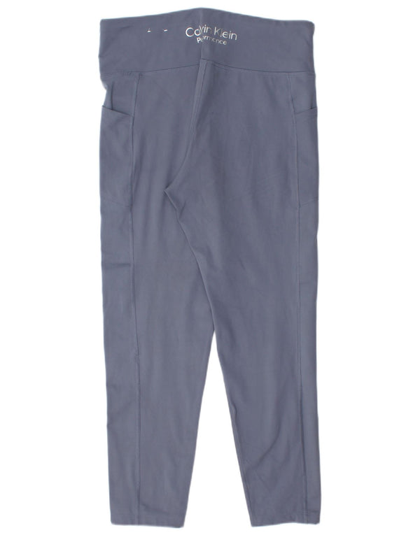 Leggings da donna Calvin Klein UK 18 XL poliestere blu