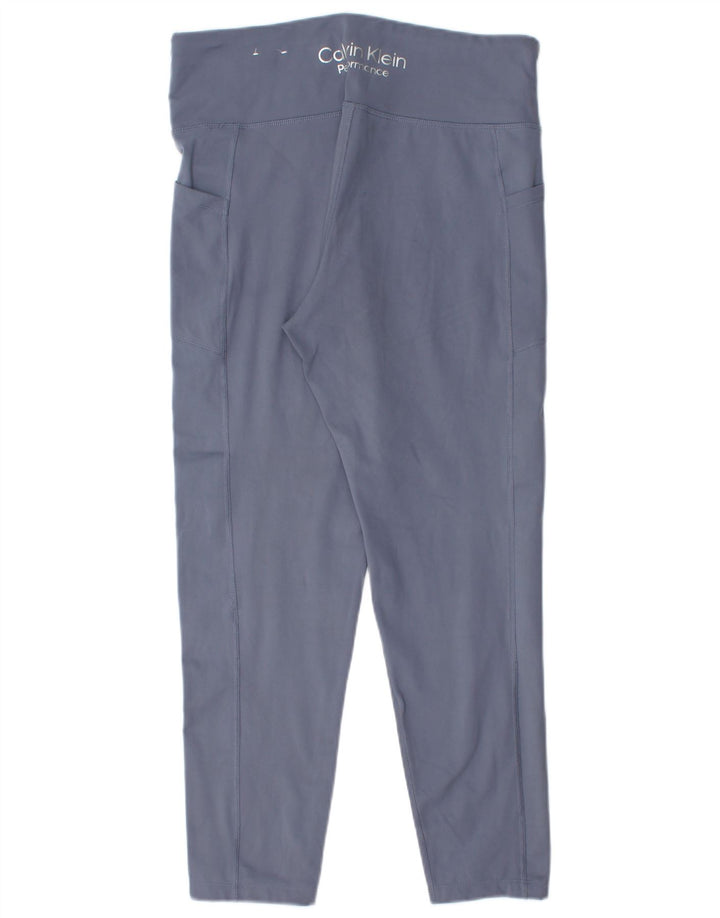 Leggings da donna Calvin Klein UK 18 XL poliestere blu