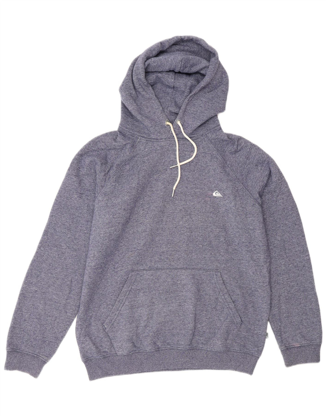 Maglione con cappuccio da uomo Quiksilver in cotone chiazzato blu medio