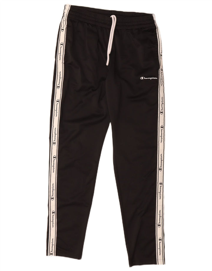 Pantaloni da tuta grafica da uomo Champion, poliestere color block medio nero