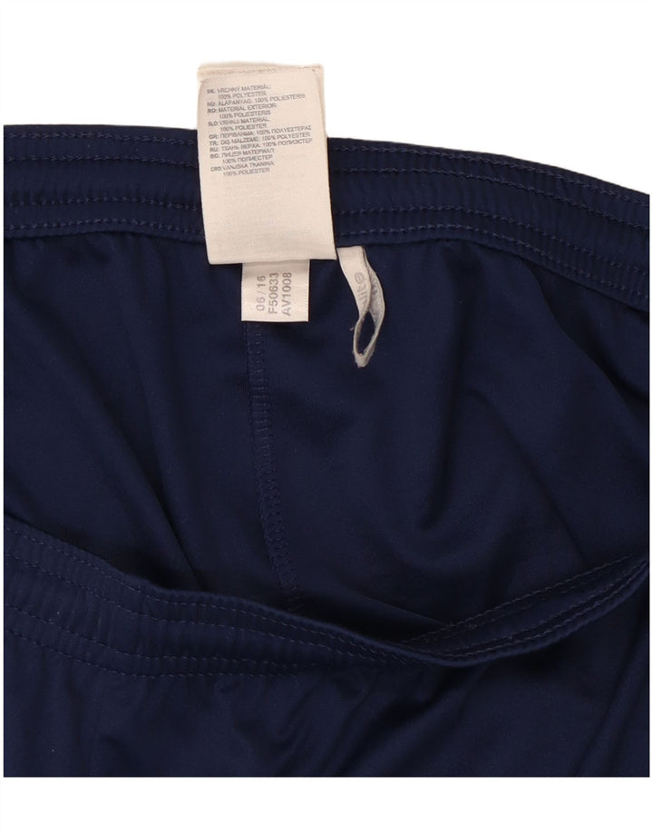Pantaloncini sportivi Adidas Climalite da uomo XL in poliestere blu navy