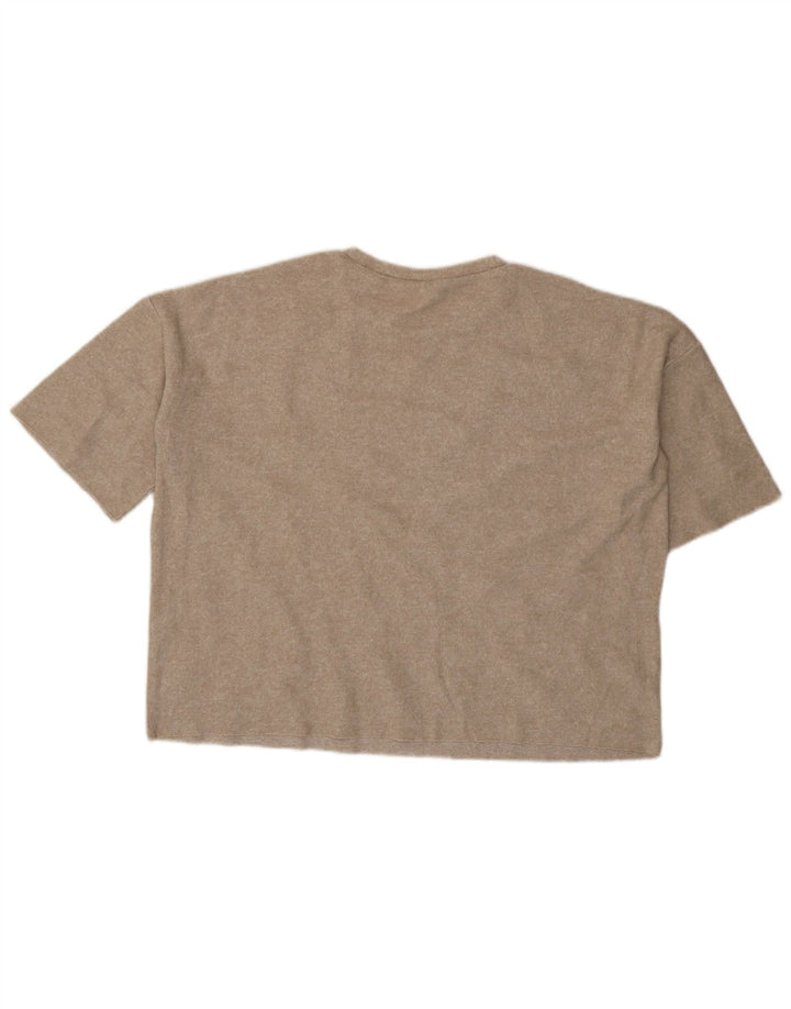 Camicetta oversize Zara Trafaluc da donna UK 14 Beige medio maculato