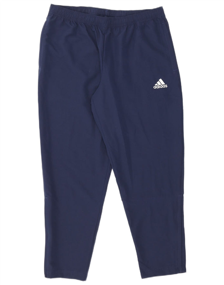 Pantaloni da tuta Adidas Aeroready da uomo XL in poliestere blu navy