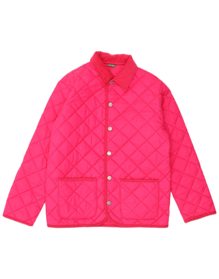 Giacca trapuntata per bambina BENETTON 11-12 anni XL Rosa Poliammide