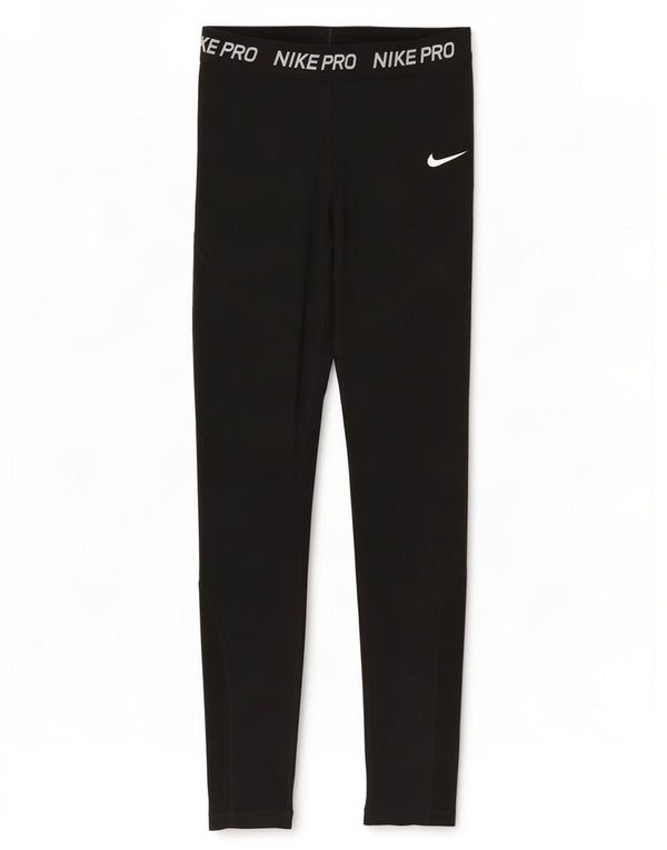 Leggings grafici Nike Dri Fit per ragazze 13-14 anni XL poliestere nero