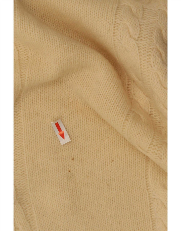 Maglione da uomo a collo alto Cacharel IT 52 Large Beige Lana