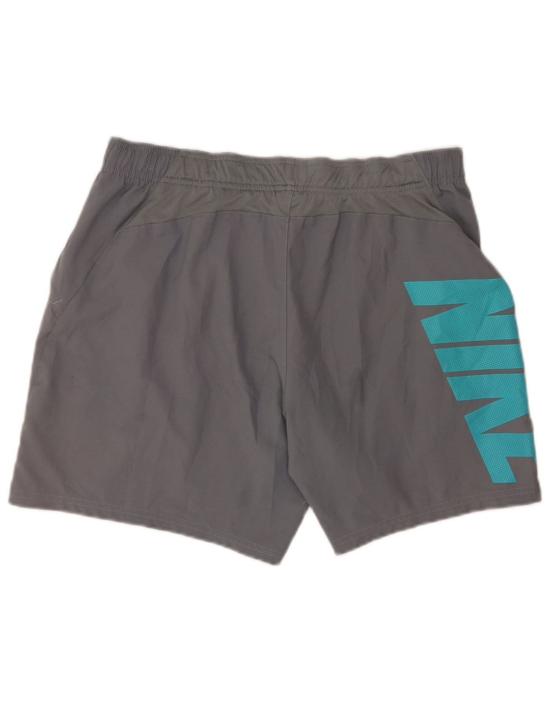 Pantaloncini sportivi Nike Dri Fit Graphic da uomo, grandi, in poliestere grigio