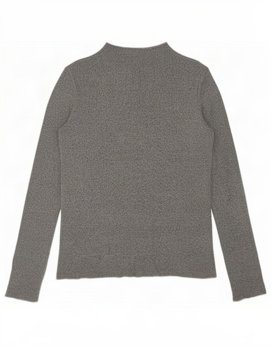 Top Zara da donna a maniche lunghe UK 14 Viscosa chiazzata grigio medio