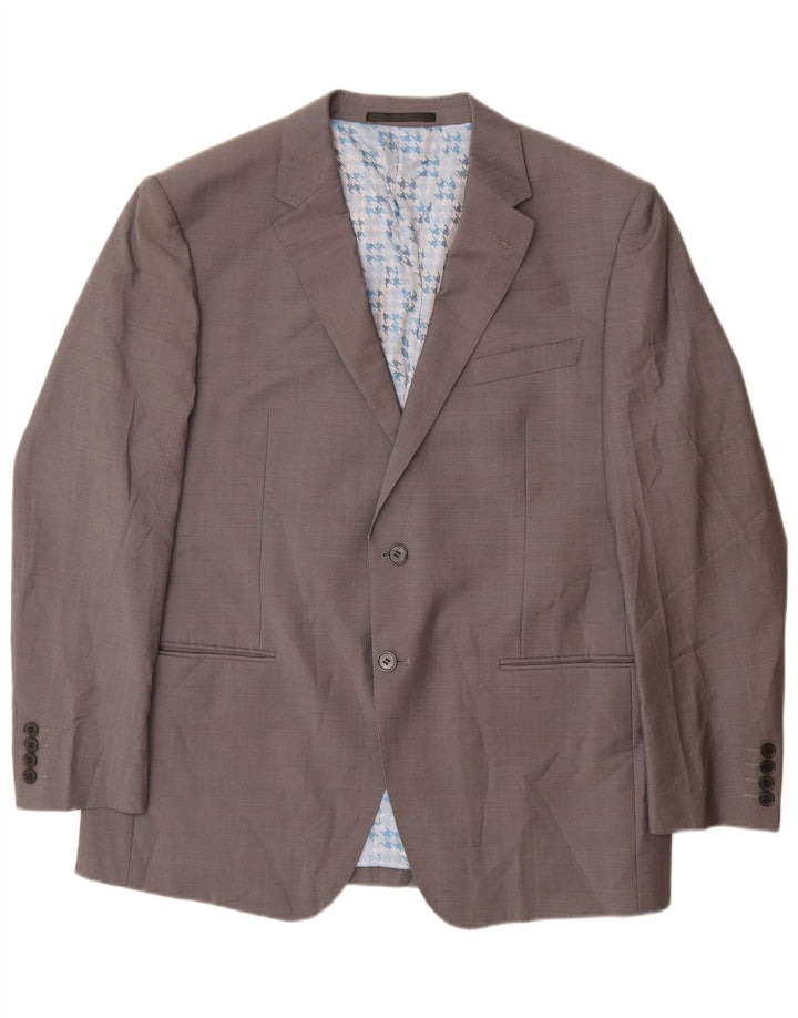 Giacca blazer a 2 bottoni da uomo Marks & Spencer UK 38 Lana grigio medio