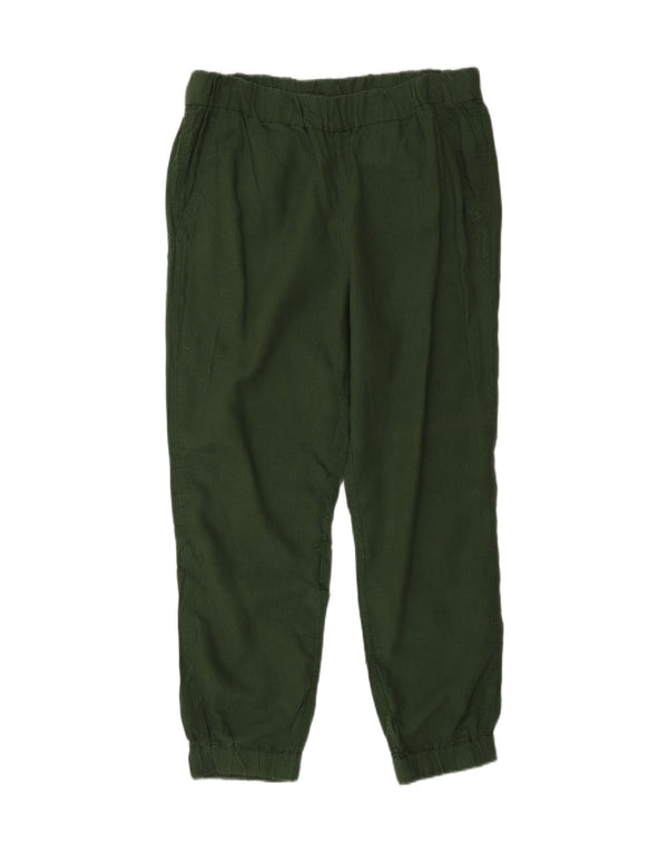 Pantaloni casual da jogging da donna J. Crew US 10 Large W32 L27 Lino verde