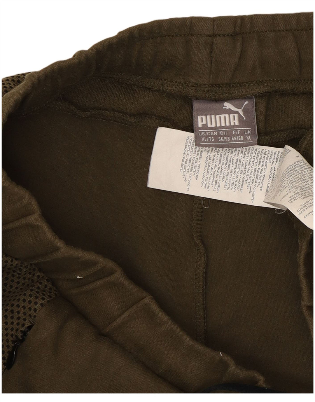 Pantaloncini sportivi da uomo Puma XL in cotone kaki