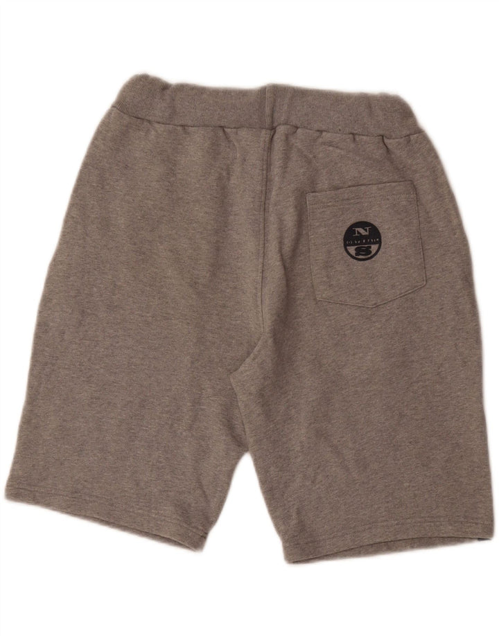 Pantaloncini sportivi da uomo NORTH SAILS Small in cotone color block grigio