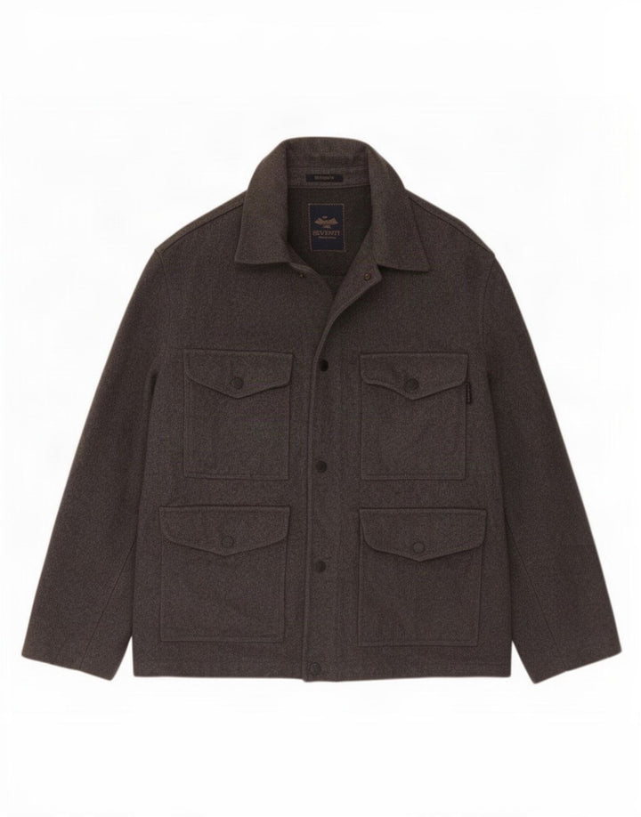 Seventy Giacca da uomo Utility UK 42 XL Lana grigia