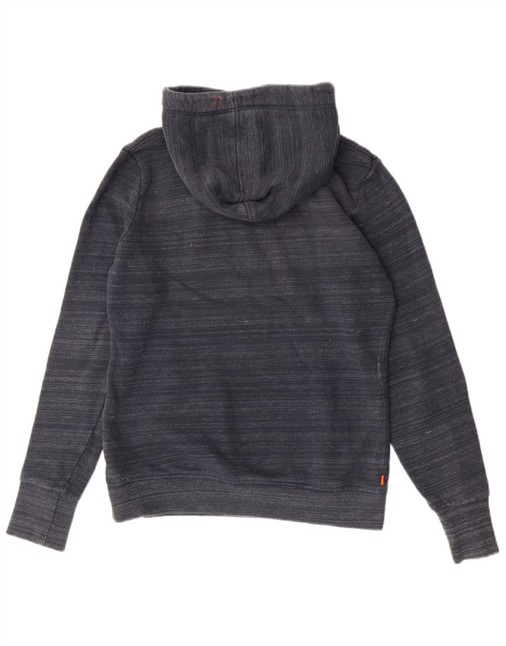 Felpa con cappuccio grafica da donna Superdry UK 14 cotone blu navy medio