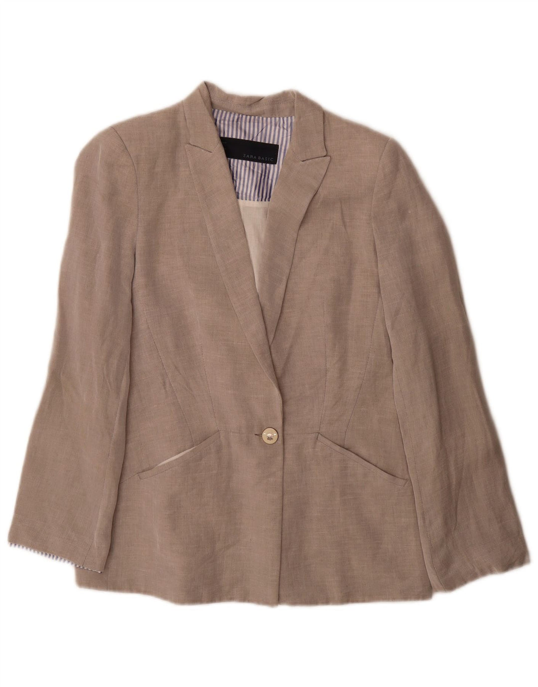 Giacca blazer da donna a 1 bottone Zara UK 12 Grigio medio