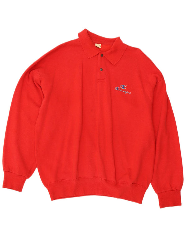 Maglione maglione da uomo con collo alto Champion XL in cotone rosso