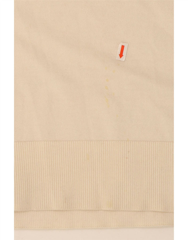 Maglione maglione collo alto da donna Marks & Spencer UK 12 medio bianco sporco