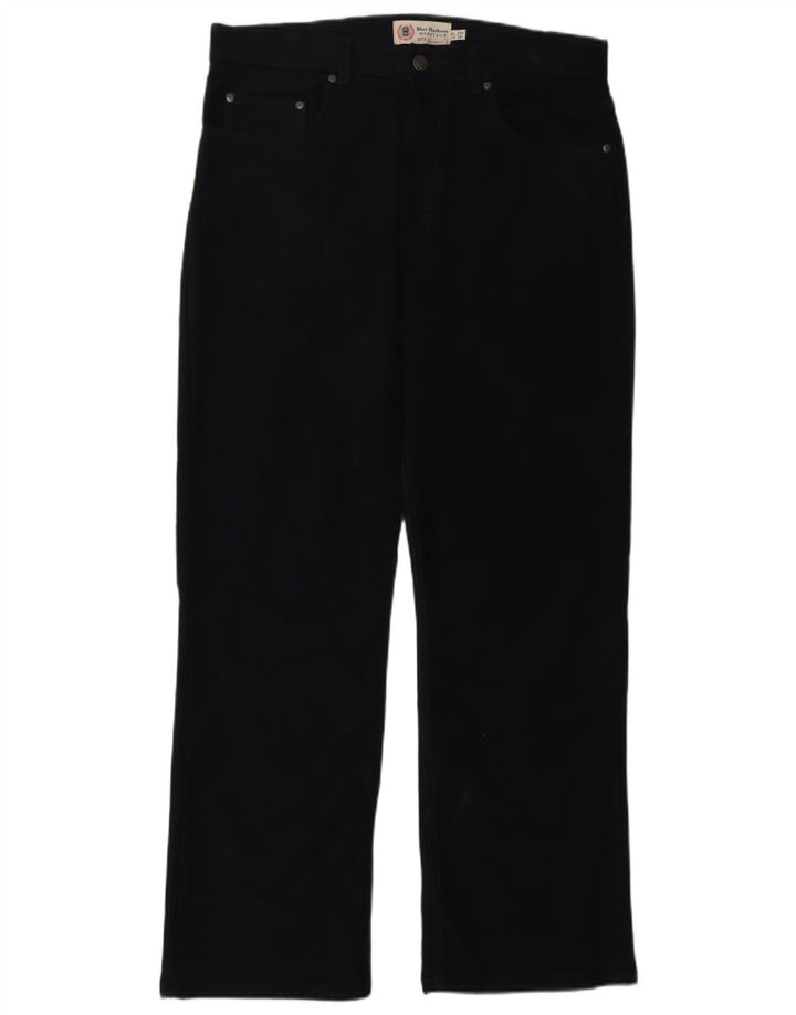 Pantaloni casual Marks & Spencer da uomo Blue Harbour W32 L29 Blu Navy