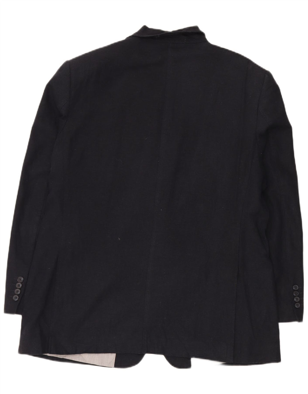 Giacca blazer a 2 bottoni da uomo Marks & Spencer UK 44 XL Lino blu navy