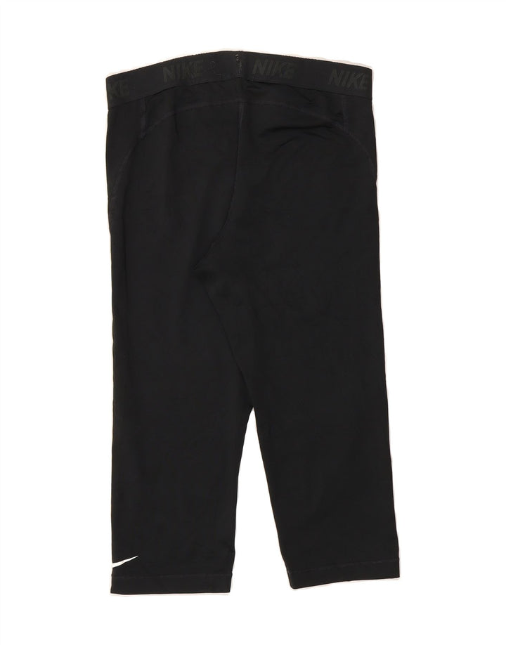 NIKE Womens Graphic Capri Leggings UK 14 Large Black Vintage Nike and Second-Hand Nike from Messina Hembry 