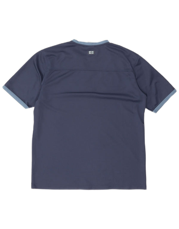T-shirt grafica da uomo Umbro Top XL Poliestere color block blu navy