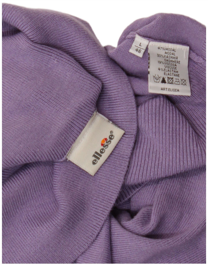 ELLESSE Maglione da donna con collo alto IT 46 Large Purple Modal