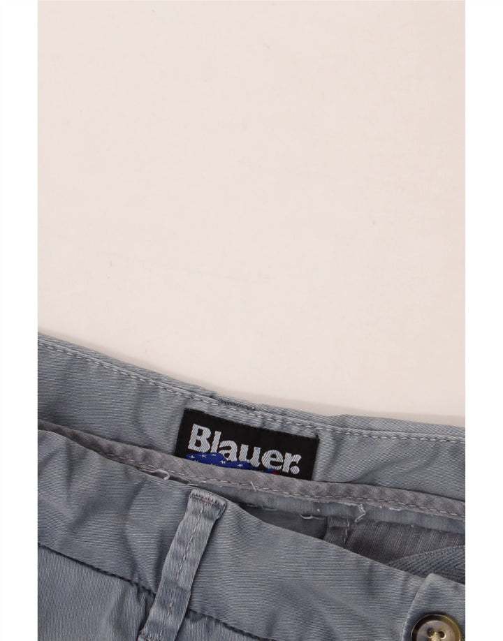 BLAUER Mens Chino Shorts W30 Medium Blue Cotton Vintage Blauer and Second-Hand Blauer from Messina Hembry 