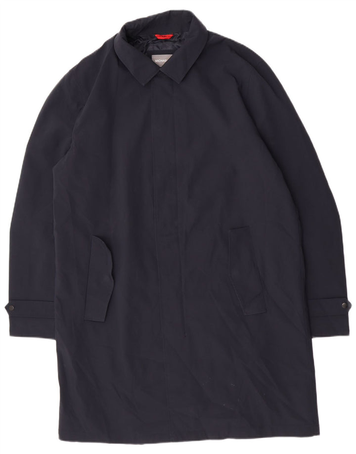 Cappotto da uomo Michael Kors UK 36 piccolo poliestere blu navy