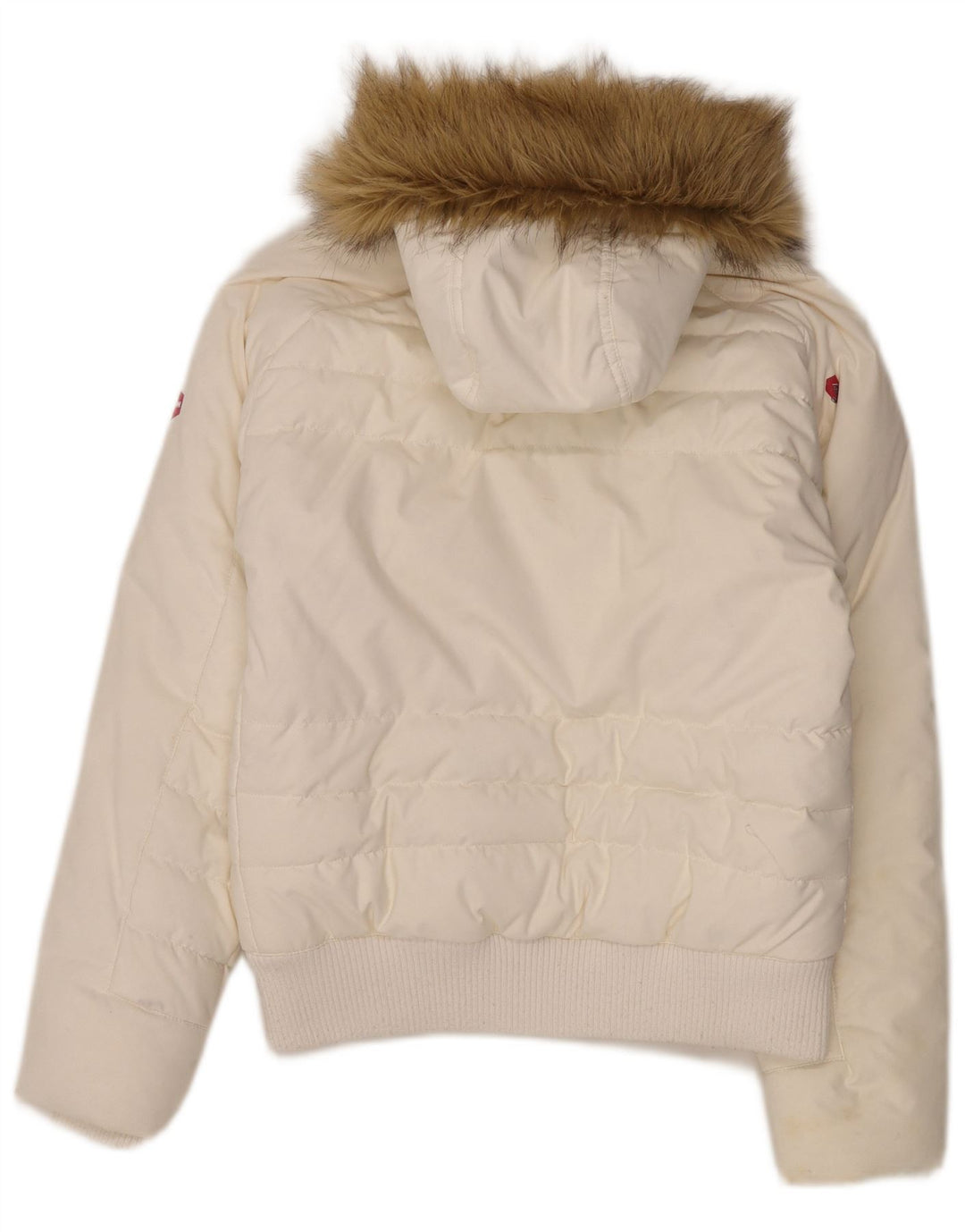 Giacca imbottita con cappuccio da donna Helly Hansen UK 12 nylon bianco medio