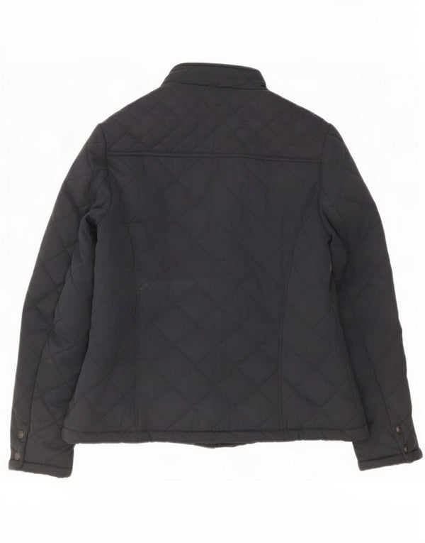 Giacca trapuntata da donna Fat Face UK 12 poliestere medio blu navy
