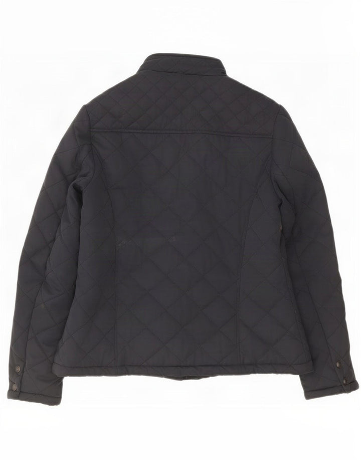 Giacca trapuntata da donna Fat Face UK 12 poliestere medio blu navy