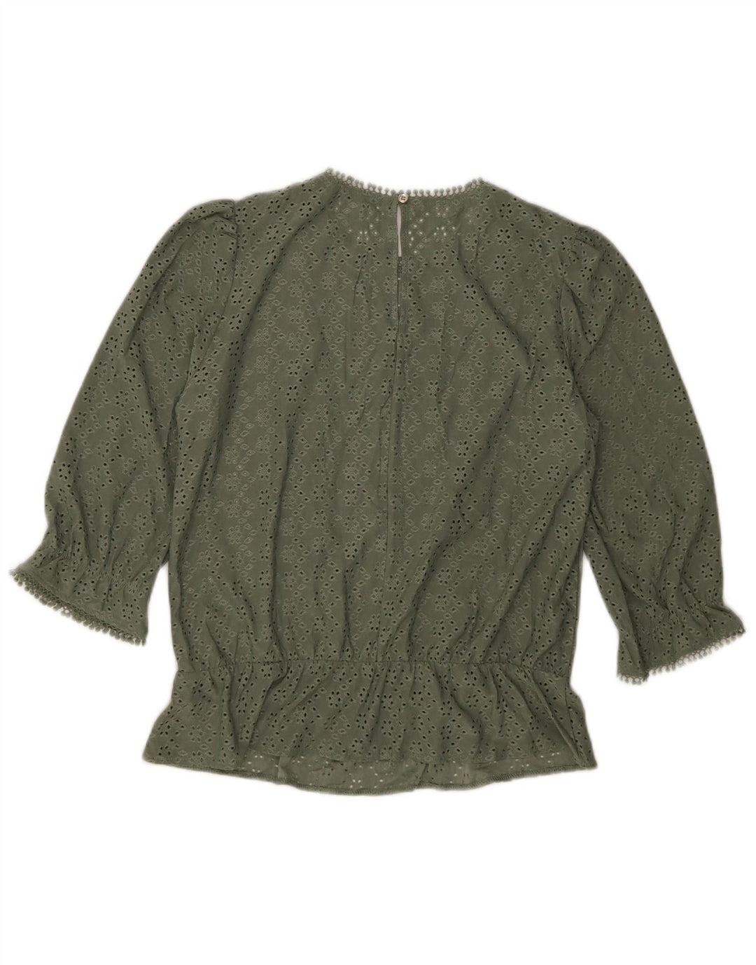 Camicetta da donna con maniche a 3/4 Oasis UK 12 Poliestere verde medio