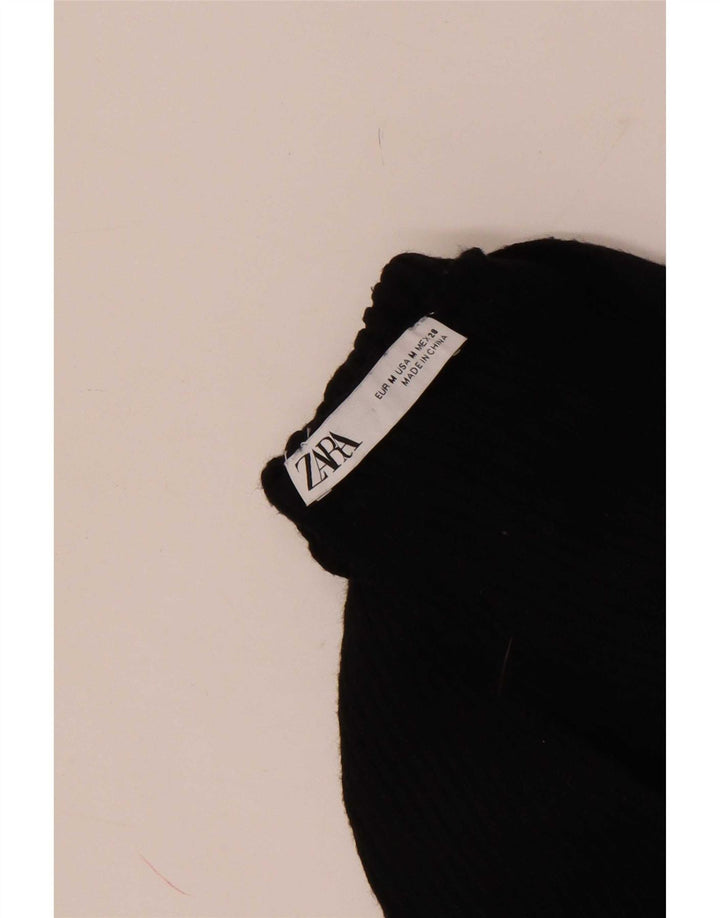 Top Zara da donna in maglia con maniche UK 12 medio nero