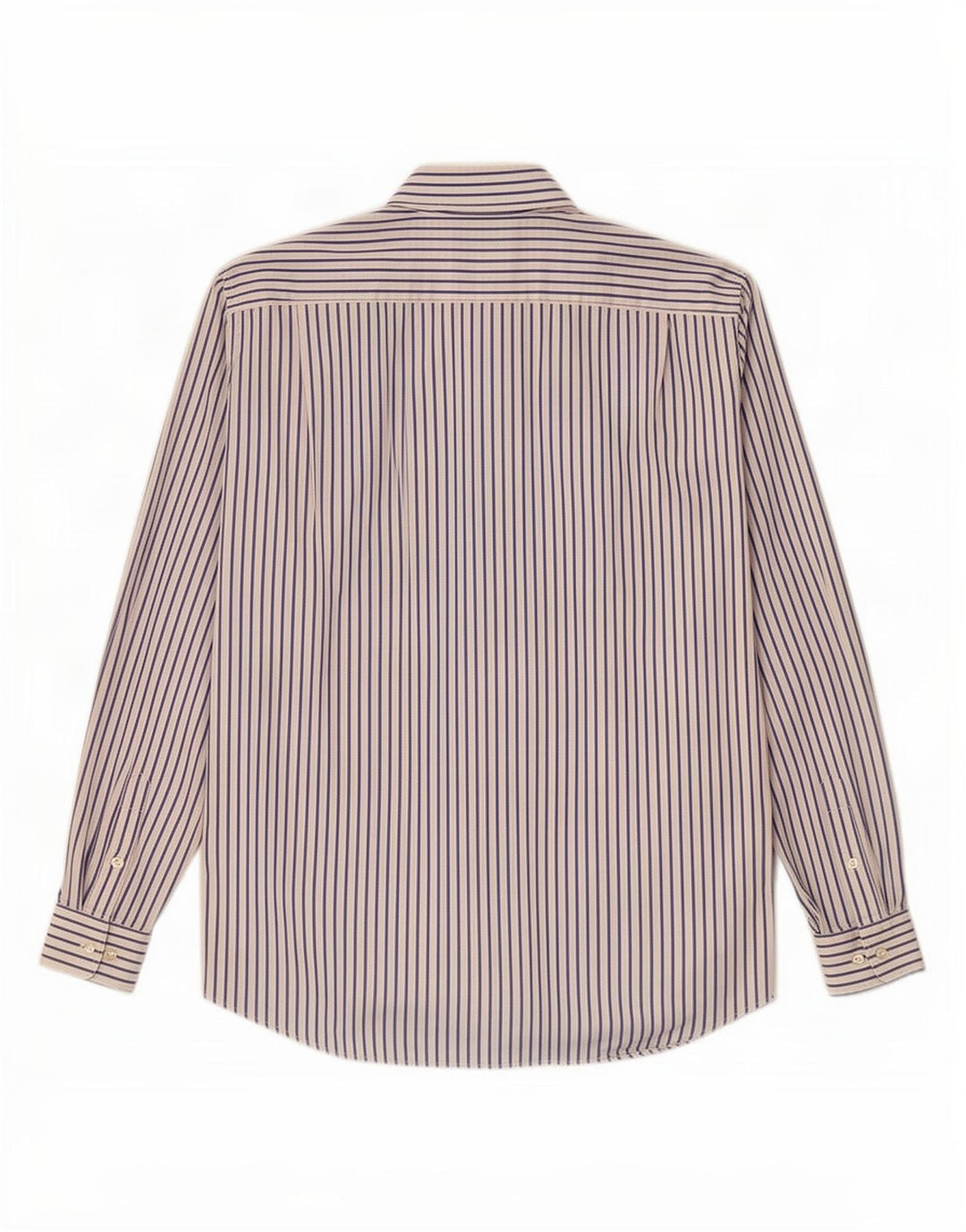 Camicia da uomo Lacoste taglia 42 grande cotone gessato bianco