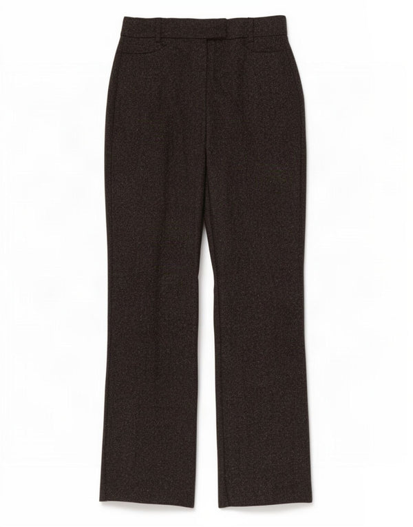 Pantaloni da abito dritti a vita alta da donna Stefanel EU 42 Large W28 L31 Grigio