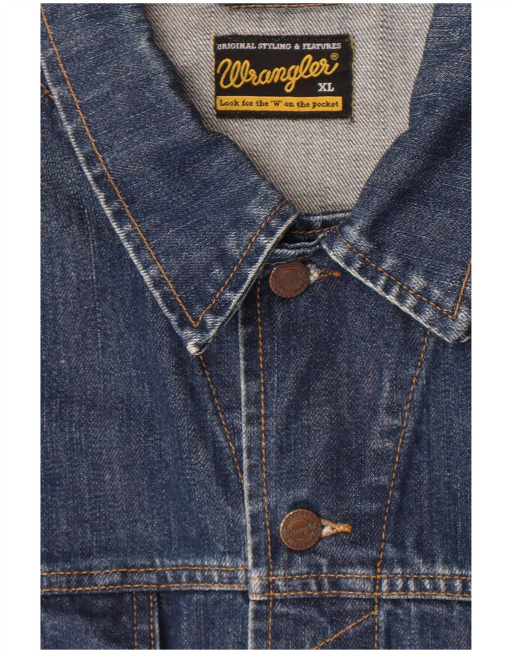 Giacca di jeans da uomo Wrangler UK 42 XL Blu